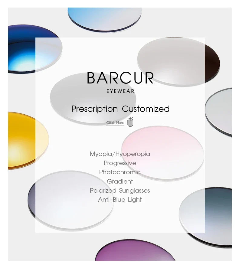 BARCUR Sunglasses with polarized gradient lenses and prescription customized text on Tampa Home & Garden Store