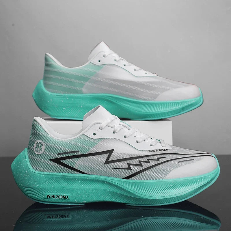 Training Shoes EstaliosFit breathable mesh upper white with teal sole cross-training footwear on Tampa Home & Garden Store