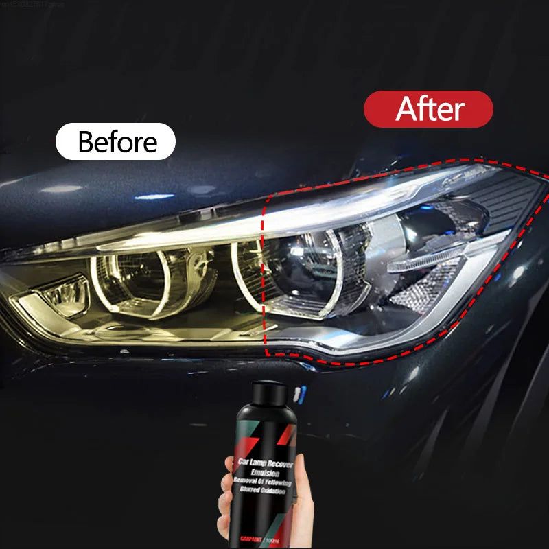 UpTrend Deals headlight restoration kit for headlamp polishing and cleaning before-after on Tampa Home & Garden Store