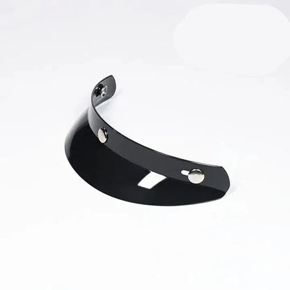 BikerZoneZ visor for 3/4 helmet, black curved shield with metal snaps on Tampa Home & Garden Store