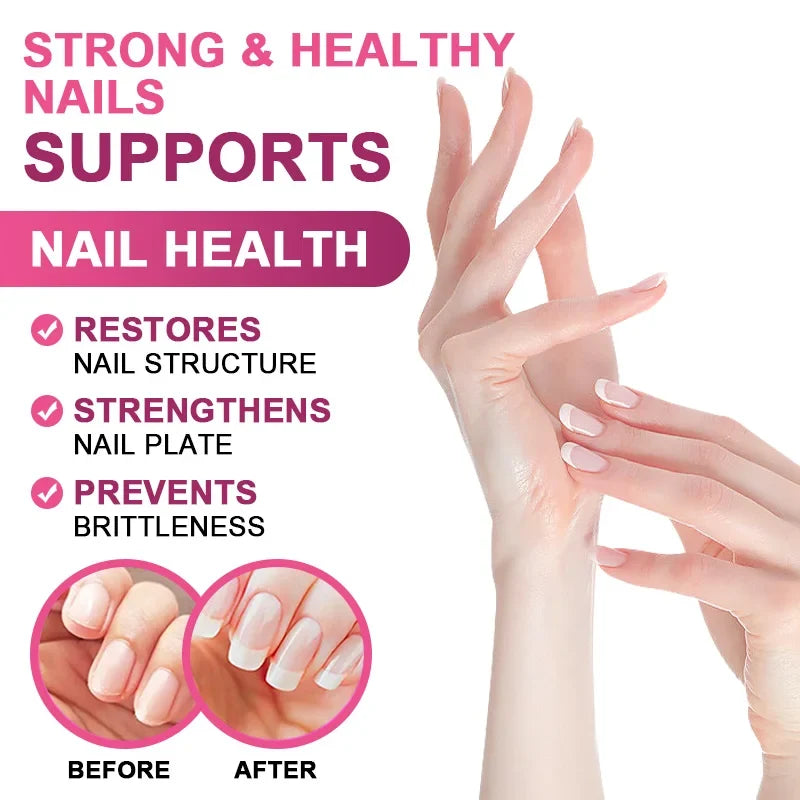 Silcy Skin hydrolyzed collagen capsules with hyaluronic acid for nail health on Tampa Home & Garden Store