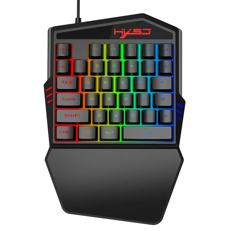 FLIPSTYLEZLLC wired backlit gaming keyboard with RGB keys and palm rest on Tampa Home & Garden Store