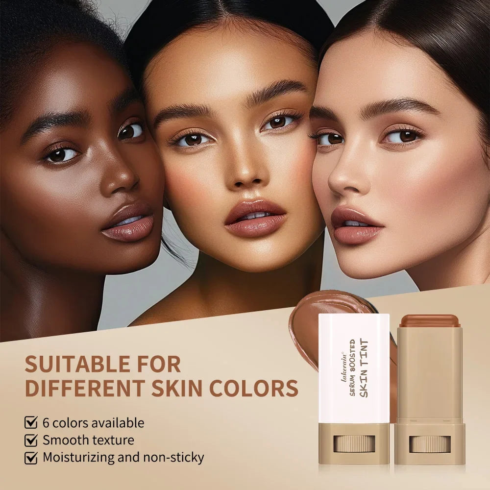 Skin Tint Foundation Stick by Silcy Skin in bronze shade; 6 colors, smooth moisturizing on Tampa Home & Garden Store