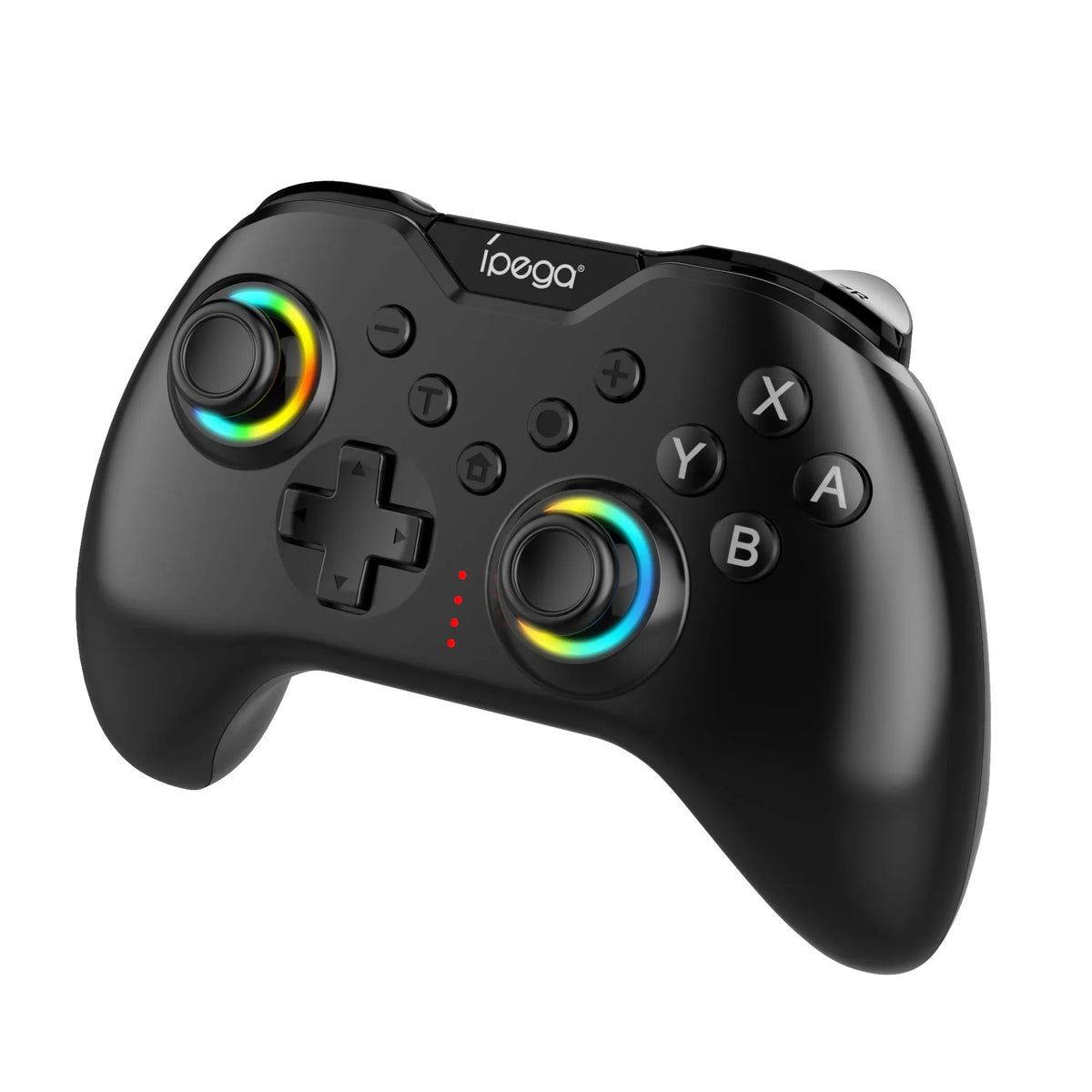 Black wireless game controller SW123 by FLIPSTYLEZLLC with RGB-lit dual analog sticks on Tampa Home & Garden Store