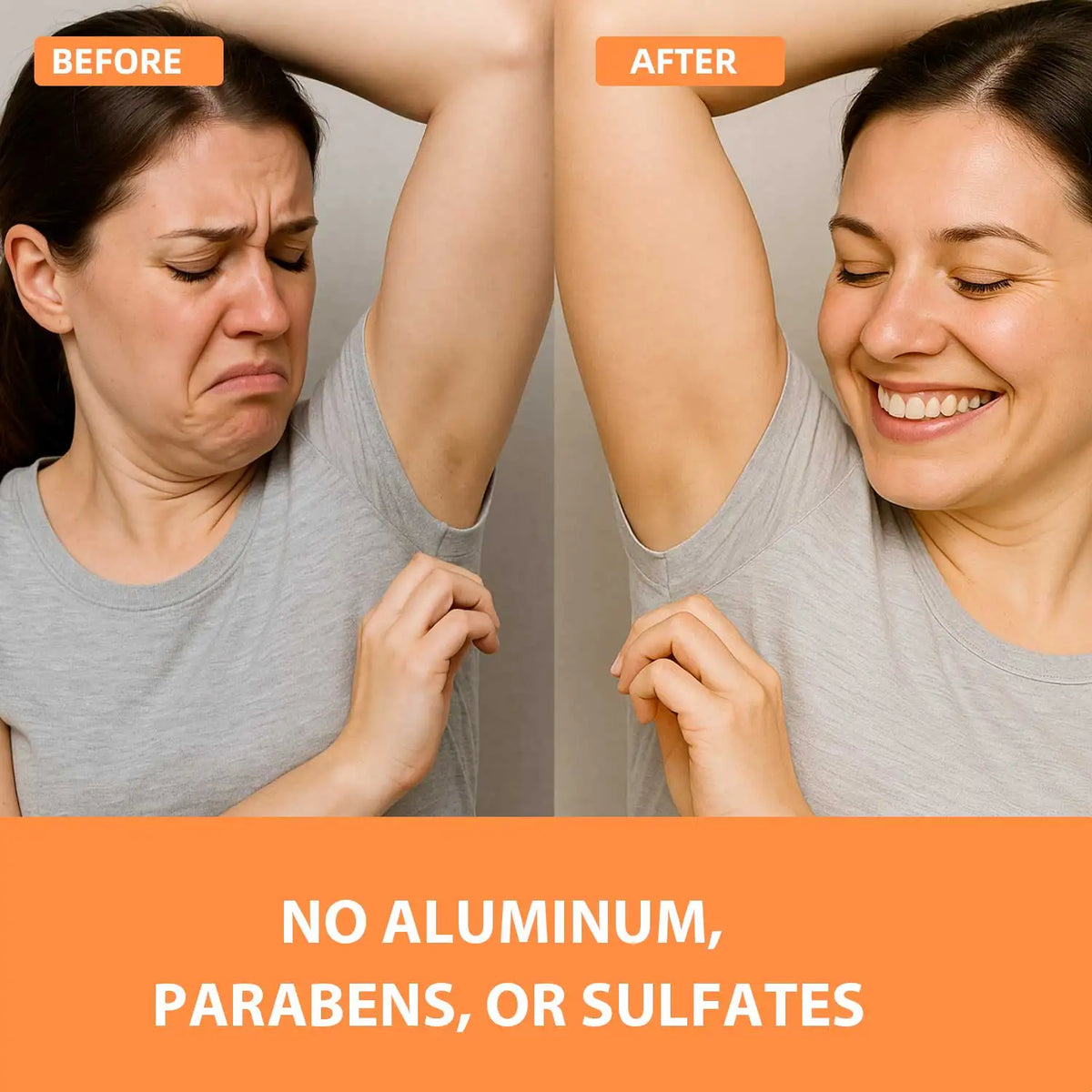 Persimmon Soap Bar by Silcy Skin; before/after underarm skin, no aluminum, parabens, sulfates on Tampa Home & Garden Store