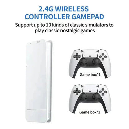 128G Game Stick M15 4K TV game console with 2 wireless controllers, white on Tampa Home & Garden Store