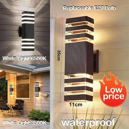 LED Outdoor Waterproof Wall Light | E27 Exterior Porch Stair Lamp Fixture