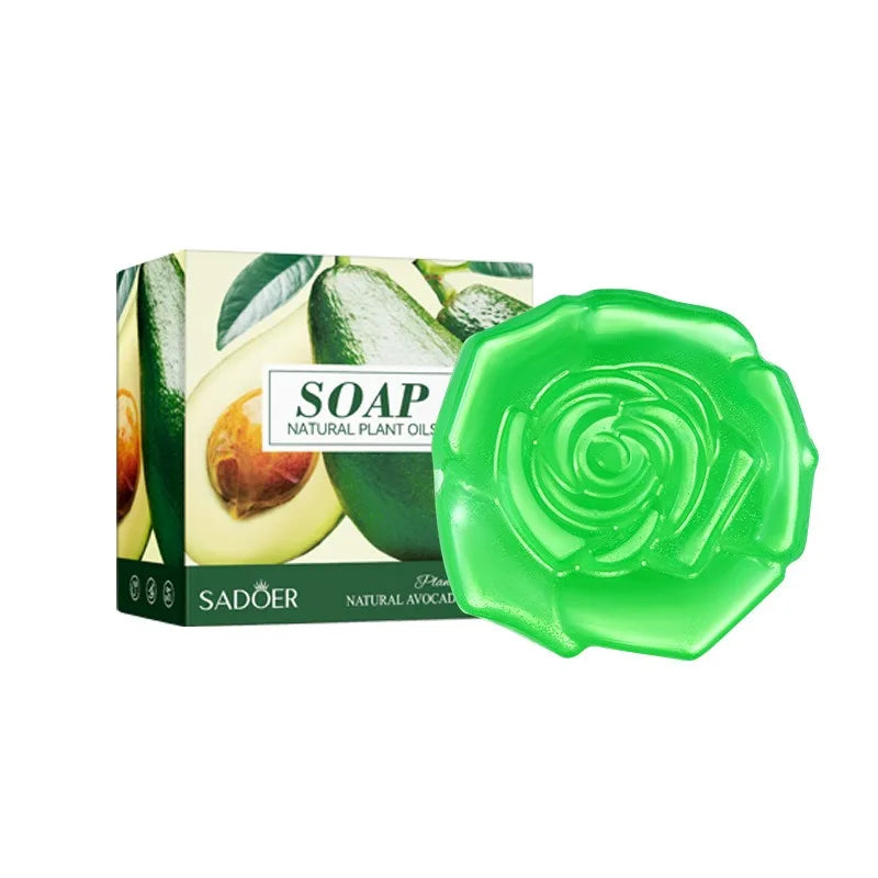 Silcy Skin bamboo charcoal soap with green rose soap box set hydrating plant-oil formula on Tampa Home & Garden Store