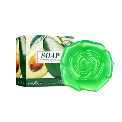 Silcy Skin bamboo charcoal soap with green rose soap box set hydrating plant-oil formula on Tampa Home & Garden Store