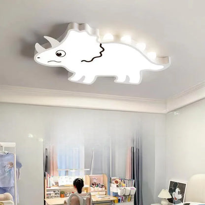 Decorbites dinosaur ceiling lamp for kids room, white with LEDs on Tampa Home & Garden Store