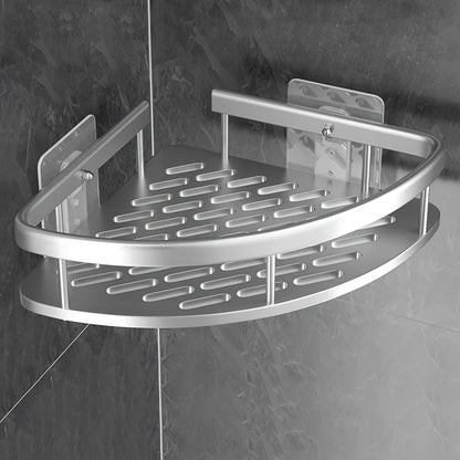 Stainless steel tension corner shower caddy two-tier shelf Moktan Sabai bathroom organizer on Tampa Home & Garden Store