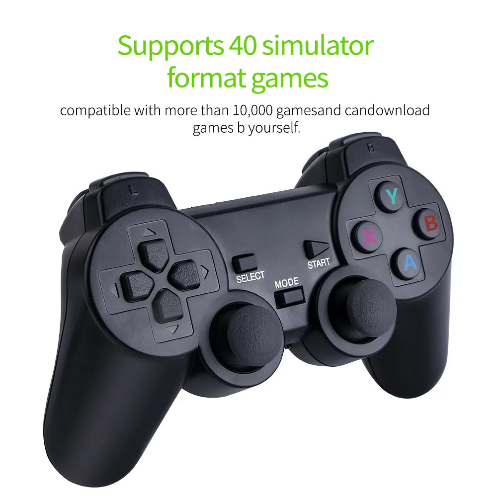 M8 Wireless Game Stick 64GB retro console with 10,000 games black controller with dual sticks on Tampa Home & Garden Store