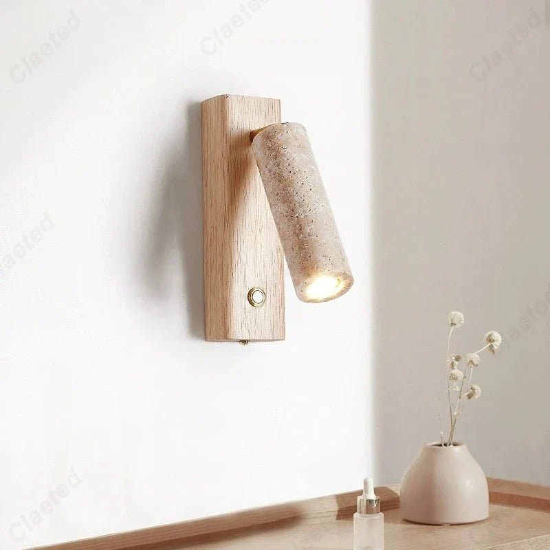 Perfecsy LED Yellow Cave Stone Wall Lamp with adjustable angle wall mount on Tampa Home & Garden Store