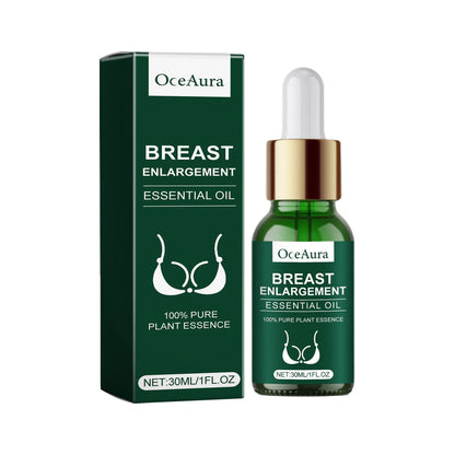Breast enlargement essential oil bottle with green box and dropper, OceAura on Tampa Home & Garden Store