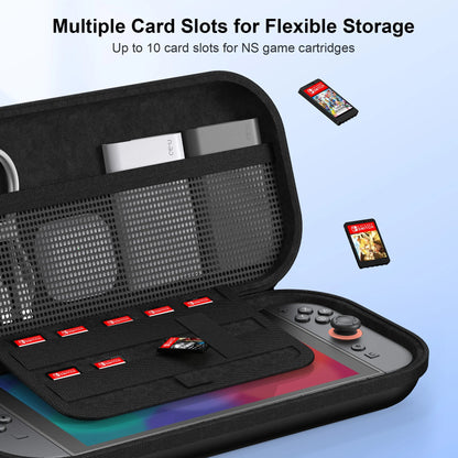 Nintendo Switch 2 hard case with 10 cartridge slots, shockproof PU FLIPSTYLEZLLC on Tampa Home & Garden Store