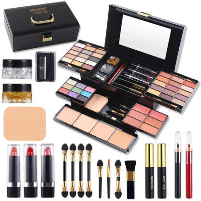 Color Spirit Professional Makeup Set by Silcy Skin in a black case with palettes and brushes on Tampa Home & Garden Store