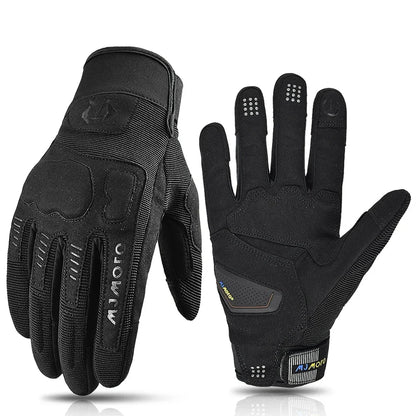 Dirtpaw Race Motorcycle Gloves BikerZoneZ, black motocross gloves with Velcro strap on Tampa Home & Garden Store
