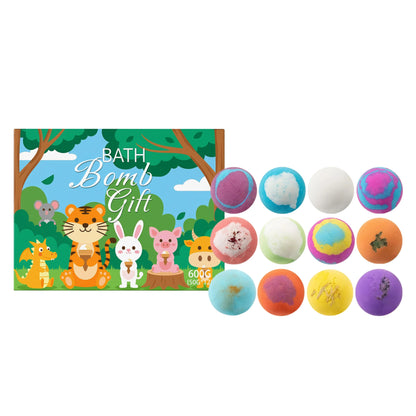 Bath Bomb Gift Set 12pc with surprise toys, colorful fizzies Silcy Skin on Tampa Home & Garden Store