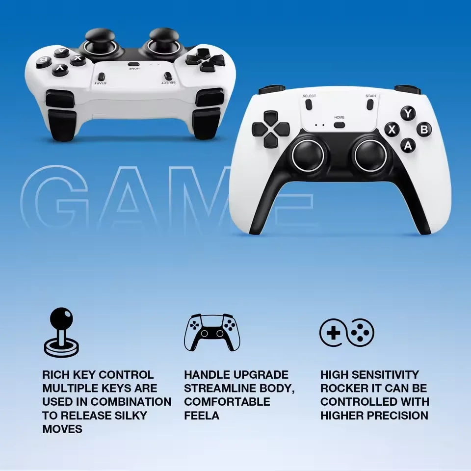 FLIPSTYLEZLLC white dual-handle USB game controller with vibration, wireless/wired 2 units on Tampa Home & Garden Store