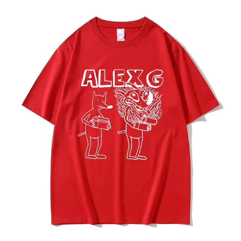 Women's red short-sleeve tee with white cartoon graphic by UpTrend Deals on Tampa Home & Garden Store