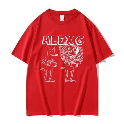 Women's red short-sleeve tee with white cartoon graphic by UpTrend Deals on Tampa Home & Garden Store