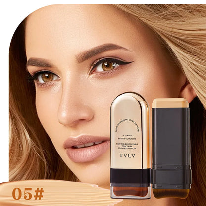 Two TVLV concealer sticks with gold cases and beige cores for flawless skin tone on Tampa Home & Garden Store