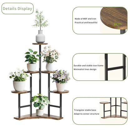Five Tier Corner Plant Stand and Rack for Balcony