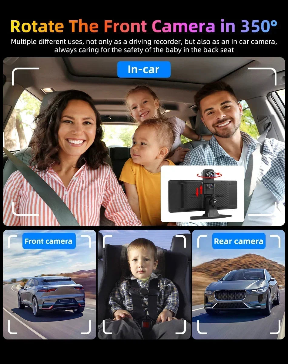 10.26-inch portable CarPlay screen by UpTrend Deals, wireless stereo with front/rear camera views on Tampa Home & Garden Store