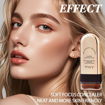 TVLV Skin Tint Stick concealer by Silcy Skin, lightweight waterproof foundation with gold bottle on Tampa Home & Garden Store