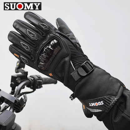 Warm Winter Windproof Waterproof Touch Screen Gloves SUOMY black motorcycle gloves on Tampa Home & Garden Store