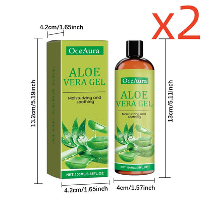 Aloe Vera Gel by Silcy Skin 2-pack in box and bottle, moisturizing and soothing for face on Tampa Home & Garden Store