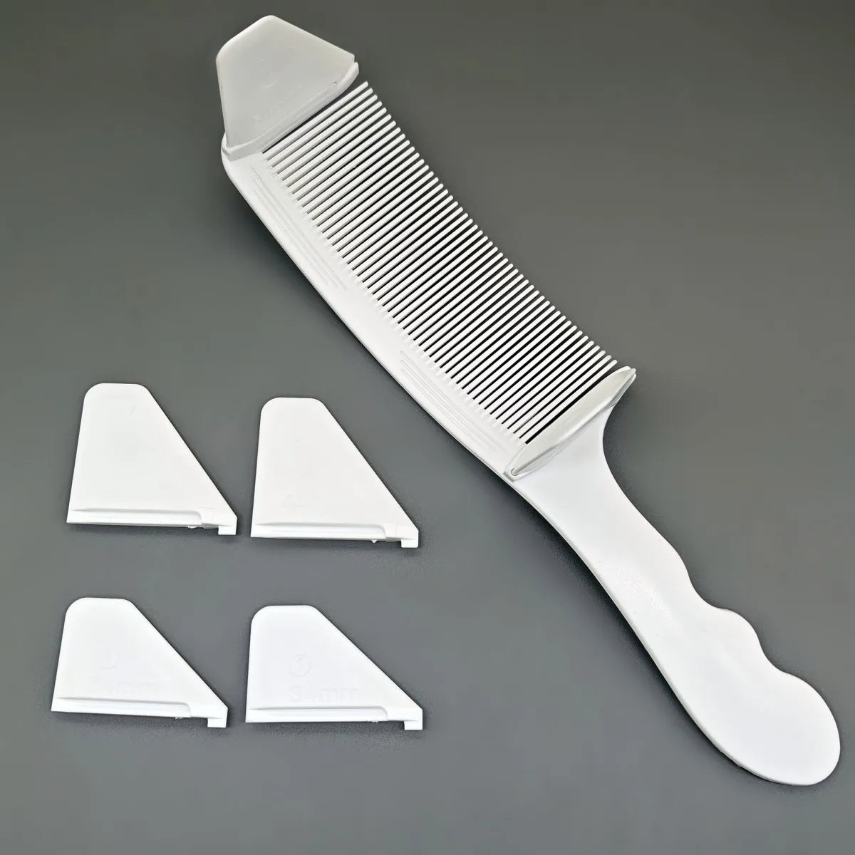 Barber hair comb kit with wide-tooth comb, handle, and 4 guards on Tampa Home & Garden Store