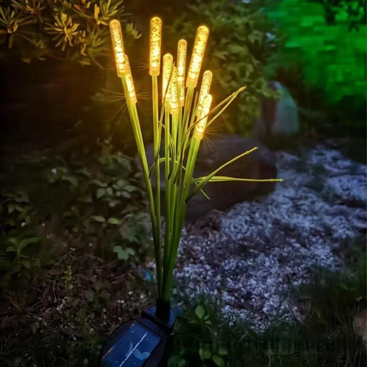 Perfecsy solar firefly swaying garden light with LED reed stems, waterproof pond lighting on Tampa Home & Garden Store