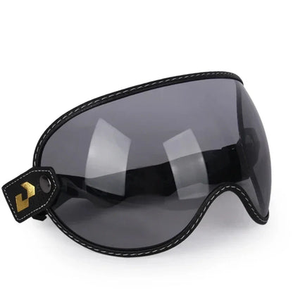 AeroShield Motorcycle Goggles by BikerZoneZ with dark tinted lenses and black frame on Tampa Home & Garden Store