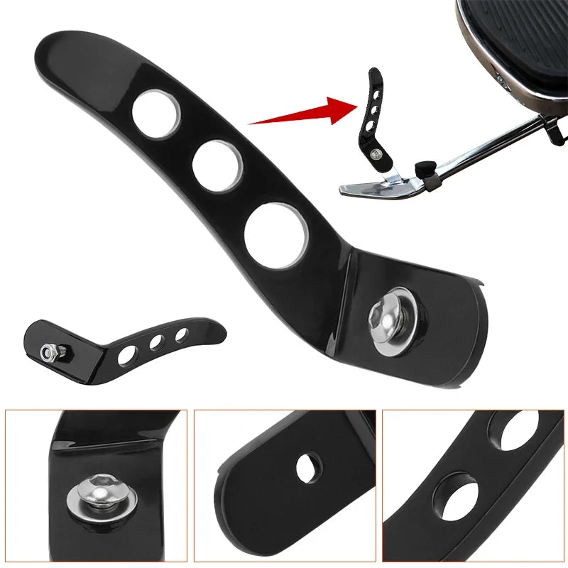 Stand Connector black metal bracket with 3 holes and bolt for BikerZoneZ motorcycle outerwear on Tampa Home & Garden Store
