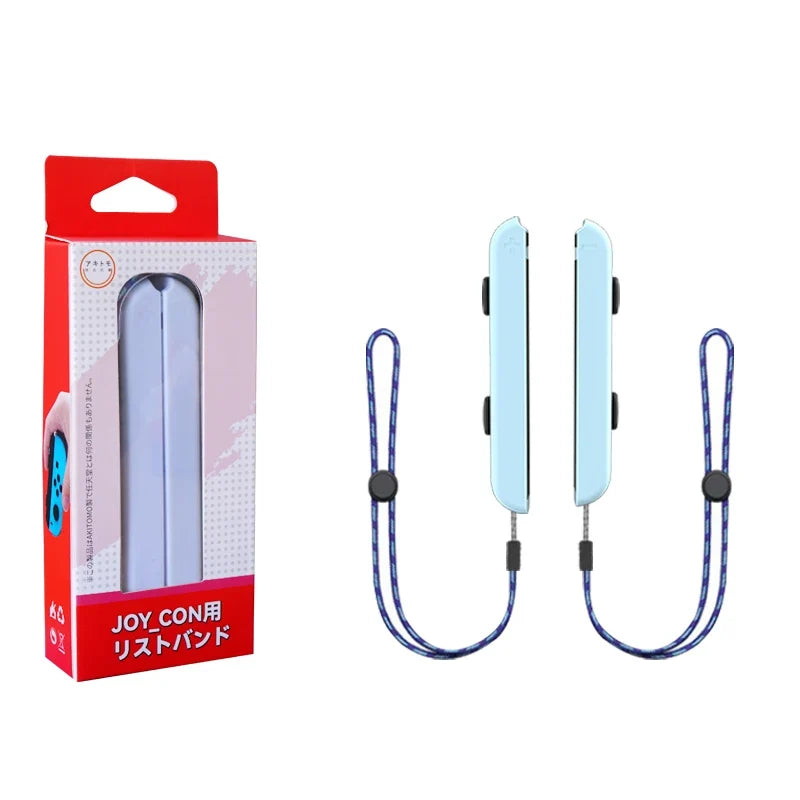 Joy-Con wrist strap set for Switch by FLIPSTYLEZLLC, light blue with braided lanyard on Tampa Home & Garden Store