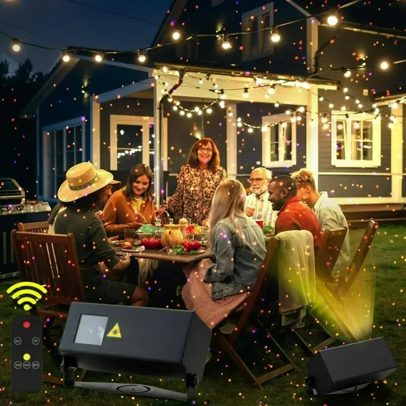 Perfecsy Dynamic Firefly Projection Lamp with remote control for outdoor waterproof lawn decor on Tampa Home & Garden Store