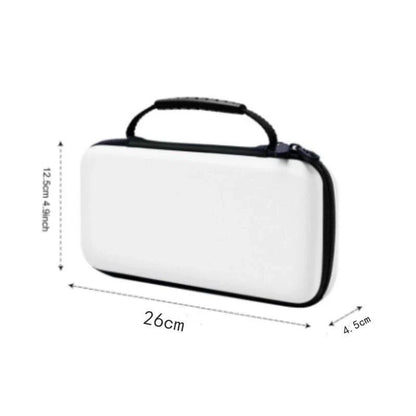 Portable storage bag for Nintendo Switch, white case with black zipper and handle, FLIPSTYLEZLLC on Tampa Home & Garden Store