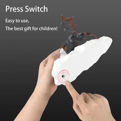3D Printed Dragon LED Night Light USB Rechargeable Fire Glow Lamp for Kids Bedroom