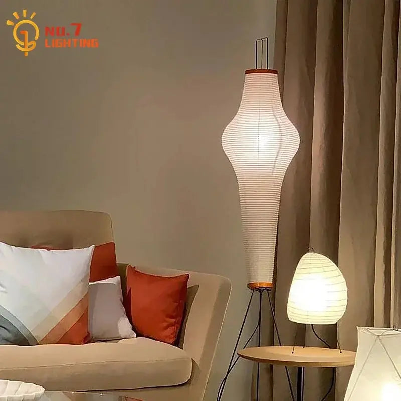 DecorBites Japanese Zen Art Floor Lamp for Living