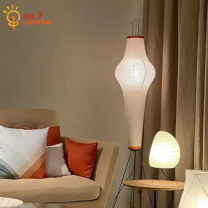 DecorBites Japanese Zen Art Floor Lamp for Living
