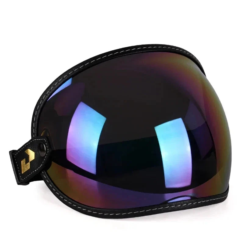 AeroShield Motorcycle Goggles mirrored lens UV protection, black stitched strap by BikerZoneZ on Tampa Home & Garden Store