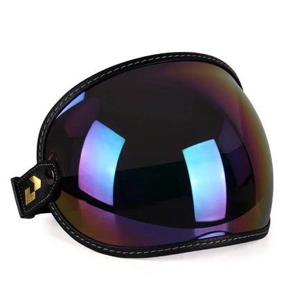 AeroShield Motorcycle Goggles mirrored lens UV protection, black stitched strap by BikerZoneZ on Tampa Home & Garden Store