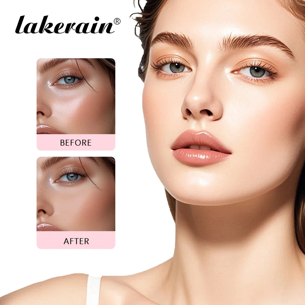 Silcy Skin mattifying waterproof setting spray; before-after, lakerain logo on Tampa Home & Garden Store