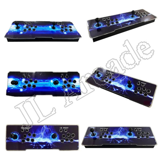 Pandora Saga DX home arcade dual-stick controller with blue lightning art by FLIPSTYLEZLLC on Tampa Home & Garden Store
