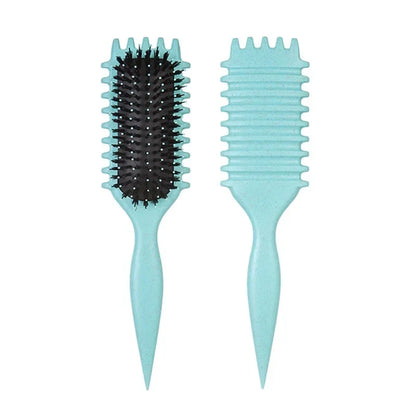 Silcy Skin detangling candy brush set of 2 with teal bristle brush and ribbed paddle on Tampa Home & Garden Store
