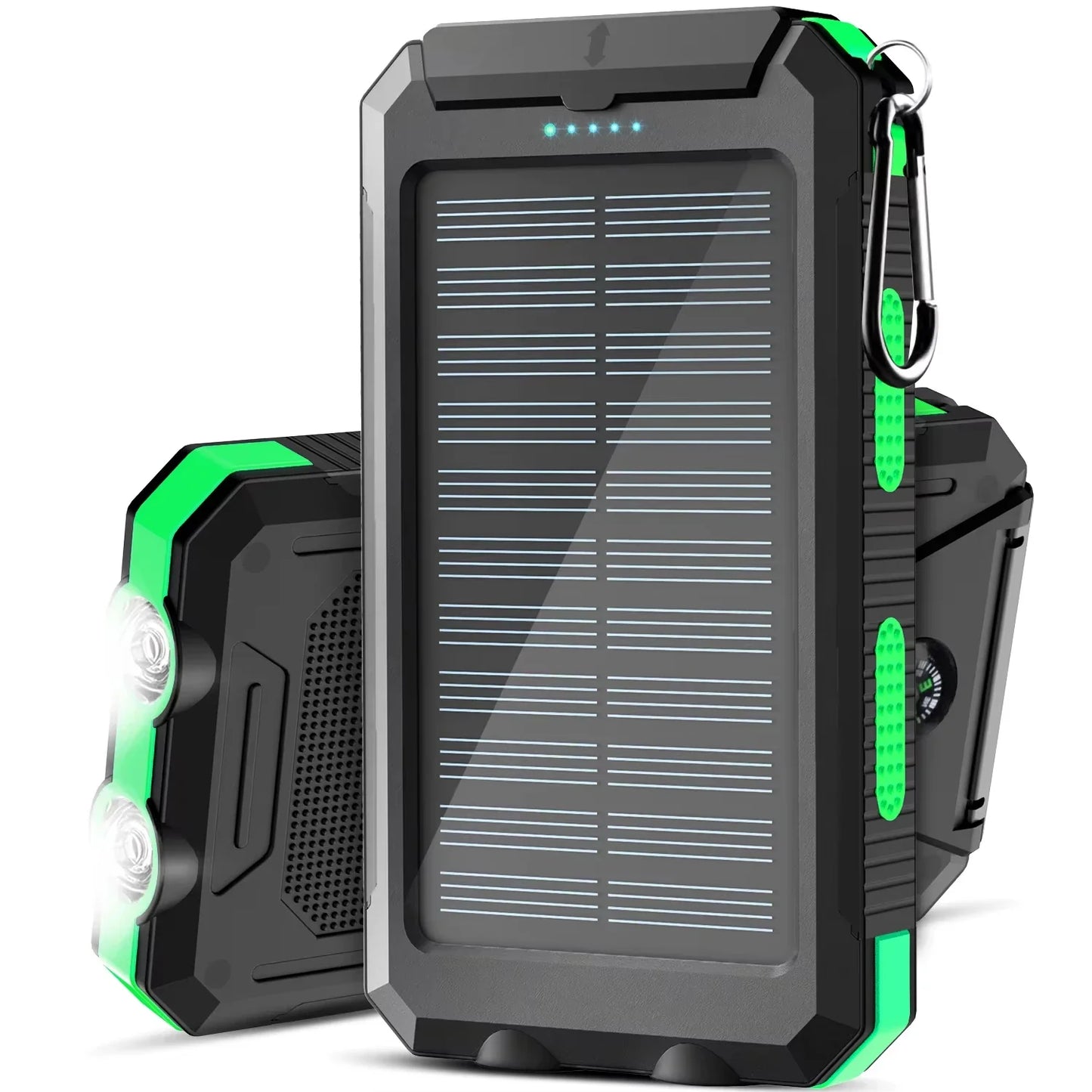 Gaiaray 30000mAh Solar Power Bank Dual USB Waterproof LED Outdoor Travel Charger