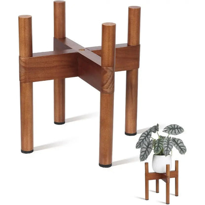 Indoor Wooden Plant Holder for Home and Balcony