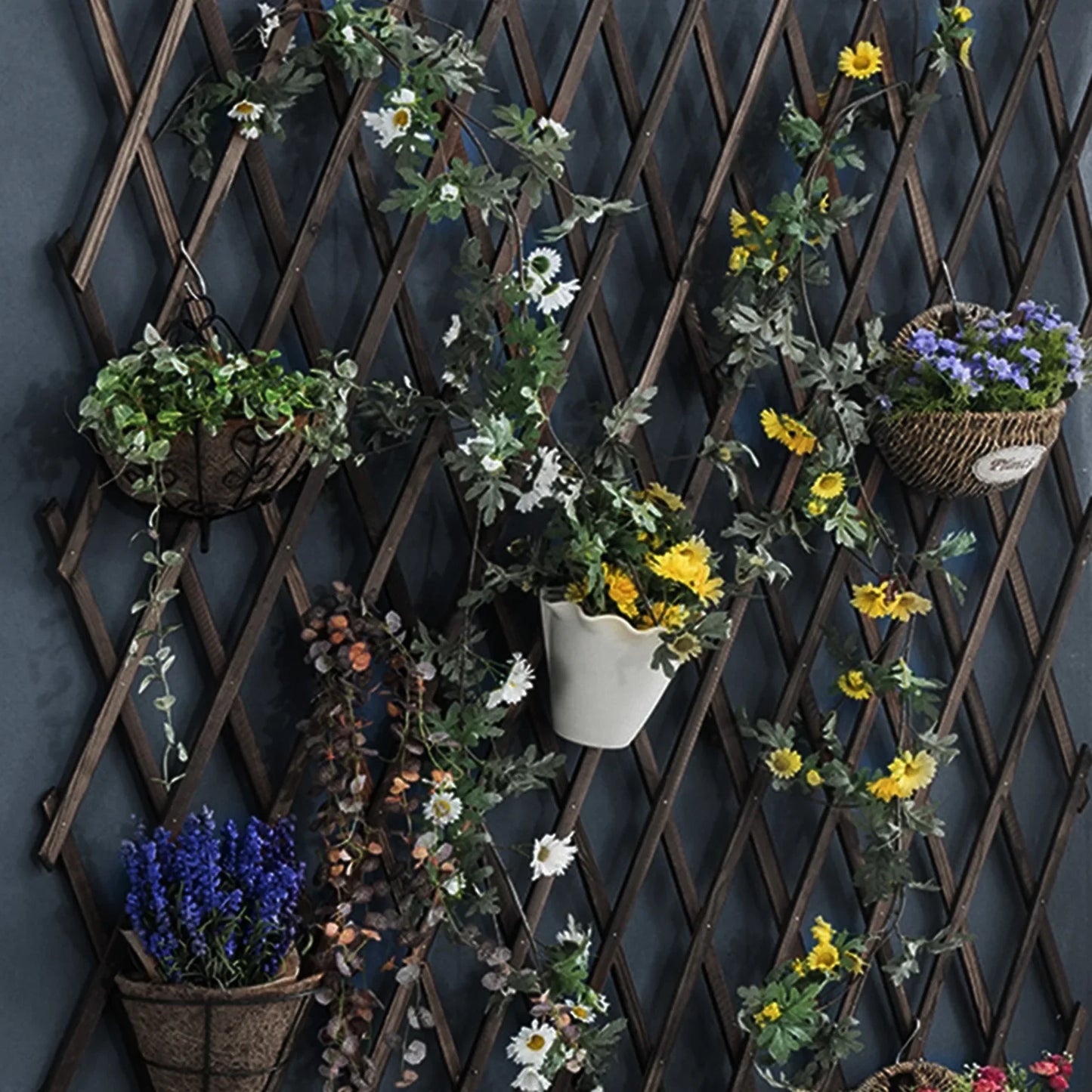Expandable Wooden Plant Climbing Frame for Patio