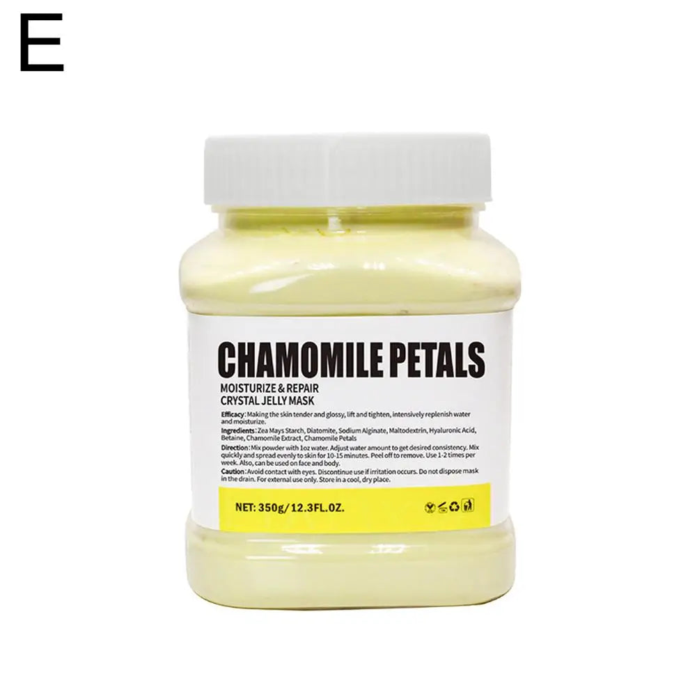 Chamomile Petals crystal jelly mask jar with pale-yellow gel and white cap on Tampa Home & Garden Store